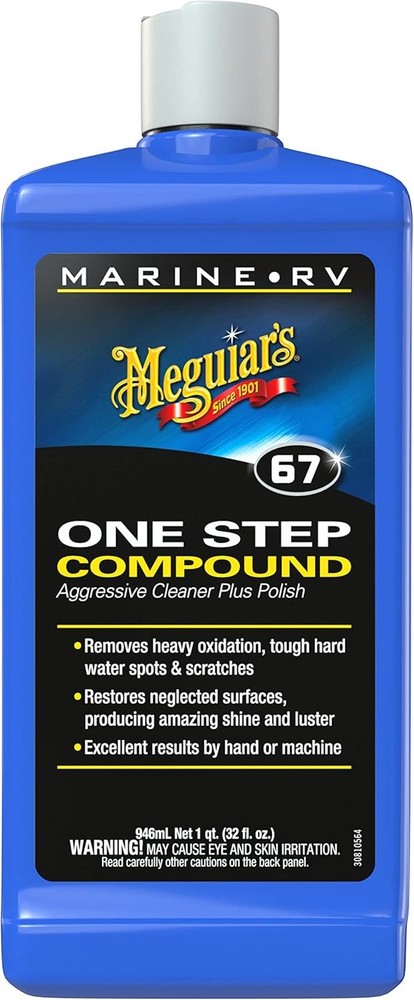 Meguiar's M6732 Marine/RV One Step Compound, Remove Oxidation, Stains,...