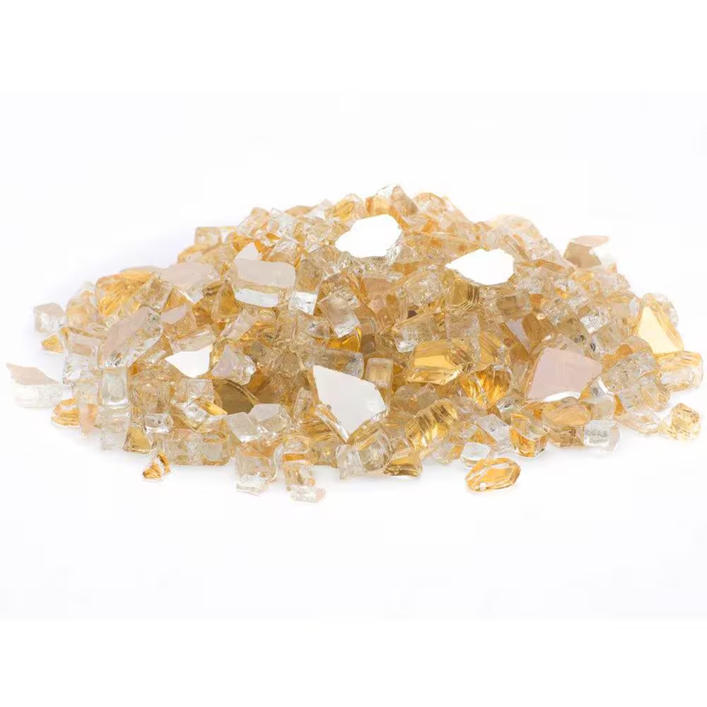 1/4 In. 20 Lb. Gold Reflecitive Fire Glass