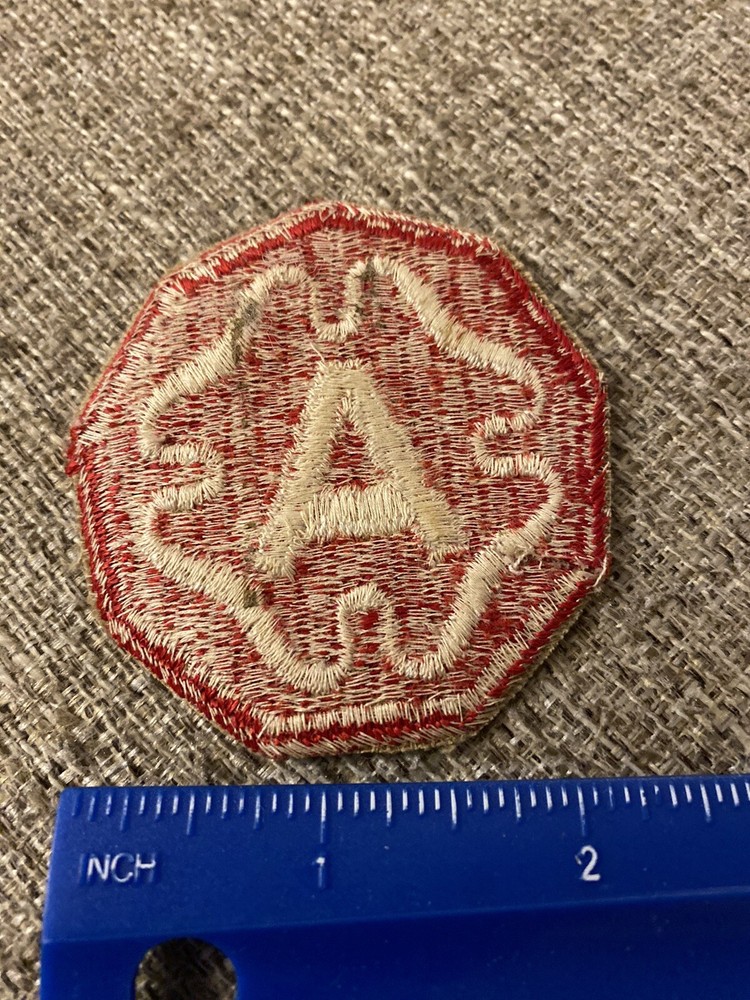 US Army 9th Army White A Patch INV8437