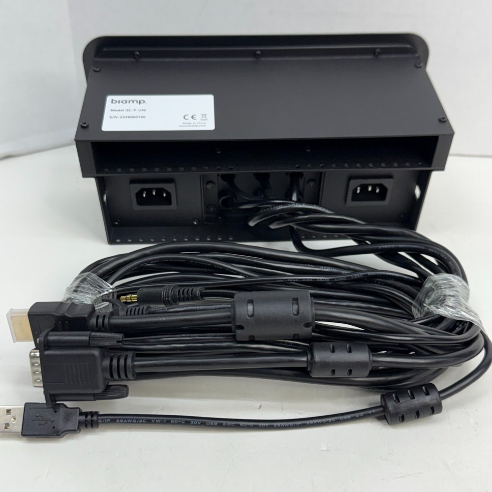 Biamp EC-P-UNI Easy Connect Wall Control Panel – Universal PoE AV Controller LN