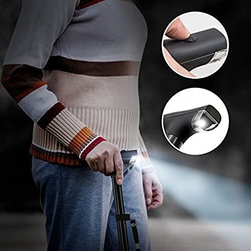 Self-Standing Cane, Short Cane, Best Walking Cane, Adjustable, Foldable