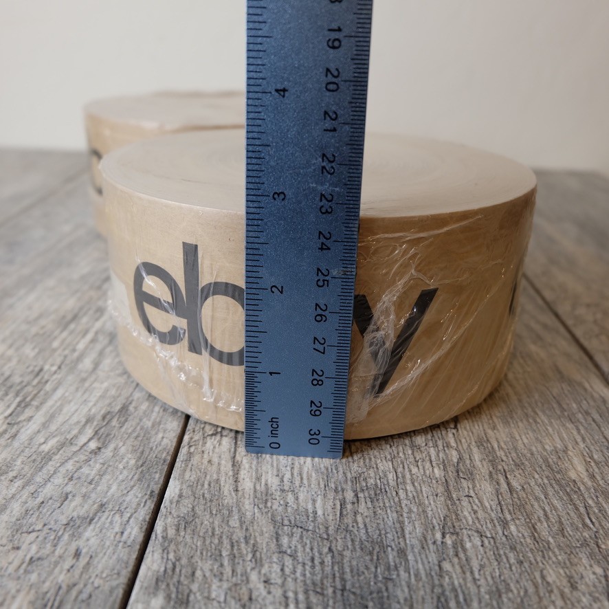 Ebay Branded Gummed Brown Water Packing Tape – Two 500' Rolls