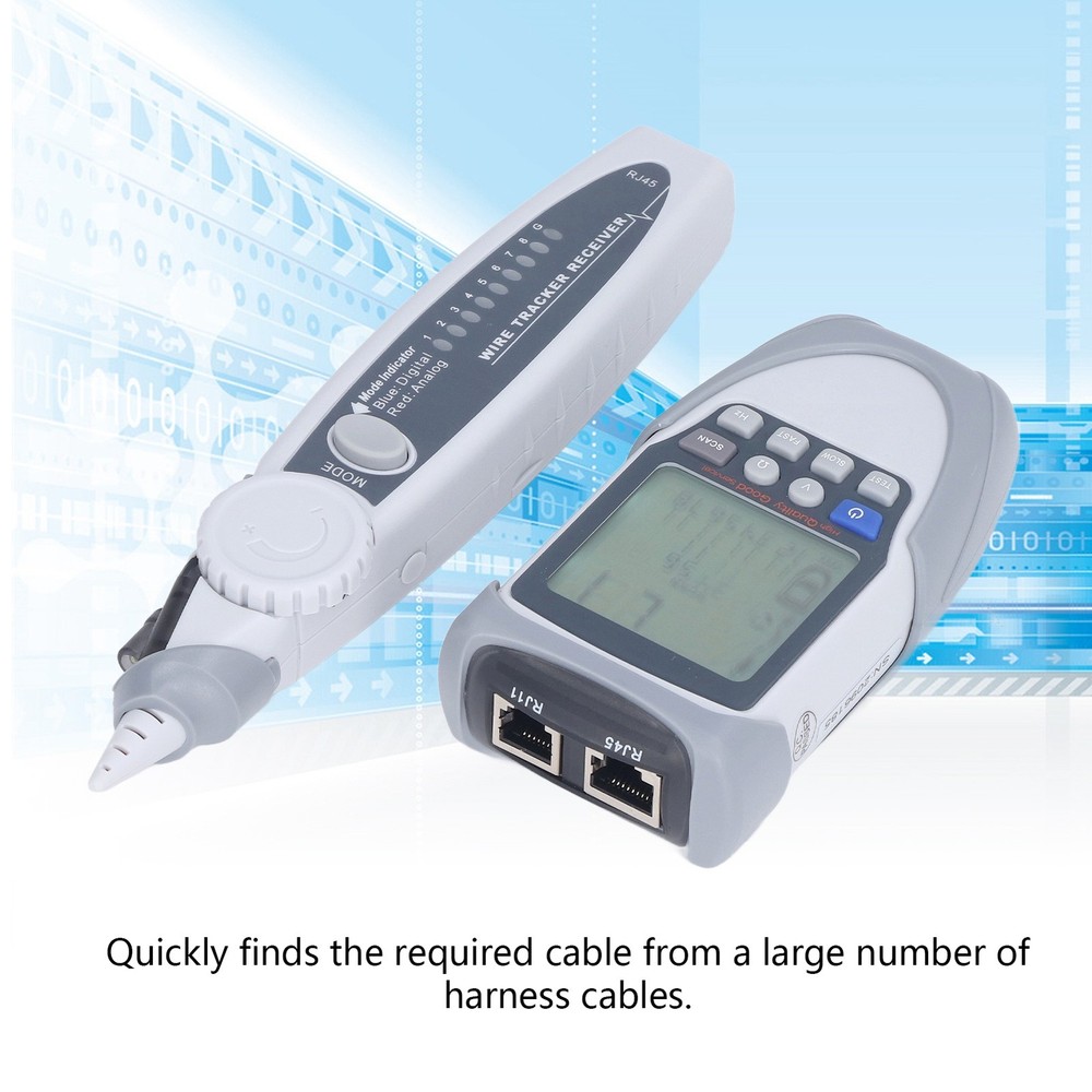 ˇHigh Accuracy Multifunctional Cable Tester Clear Sound Ethernet Cable⭐