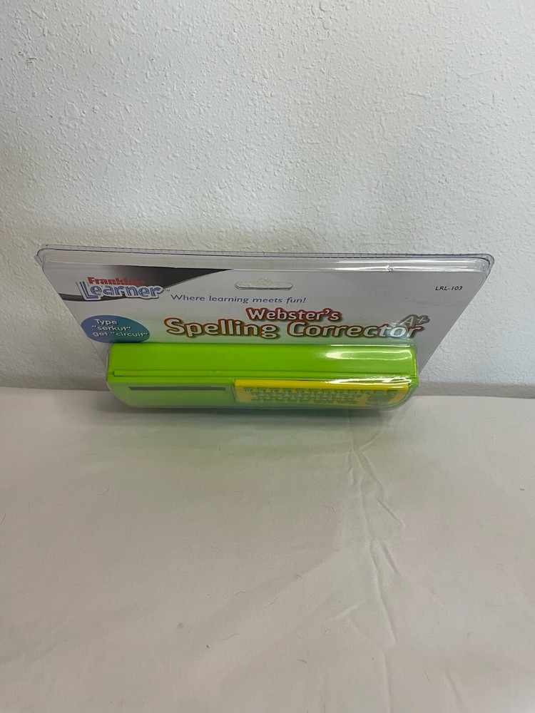 NWT Franklin Learner Webster's Spelling Corrector Children's Ages 7+ Pencil Box