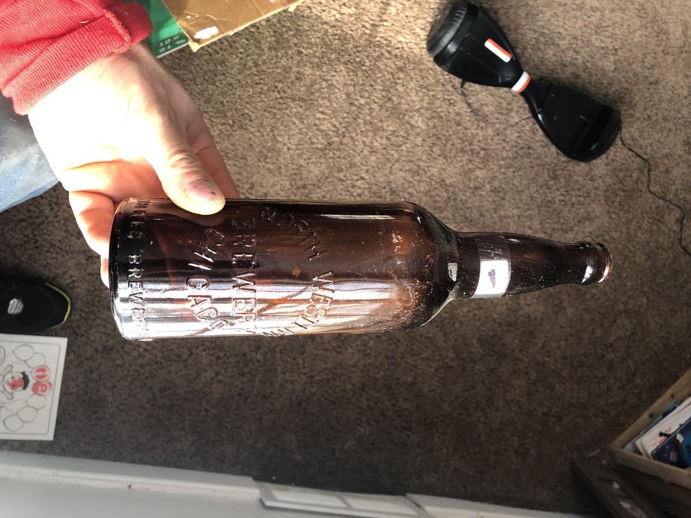 Northwestern Chicago quart beer bottle illinois il.