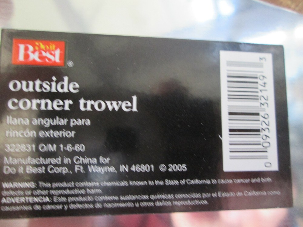DO IT BEST OUTSIDE DRYWALL CORNER TROWEL