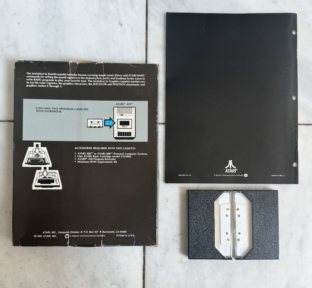 Vintage Atari 400/800 Computer Program Invitation To Programming 3 CX4117