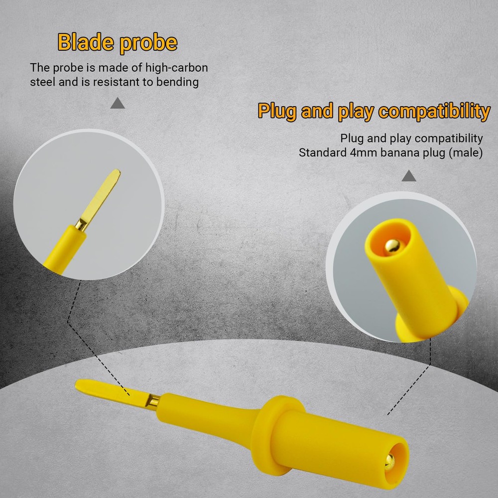 Automotive Test Probe Adapter Kit Back Probe Blade Probe Diagnostic Testing Tool