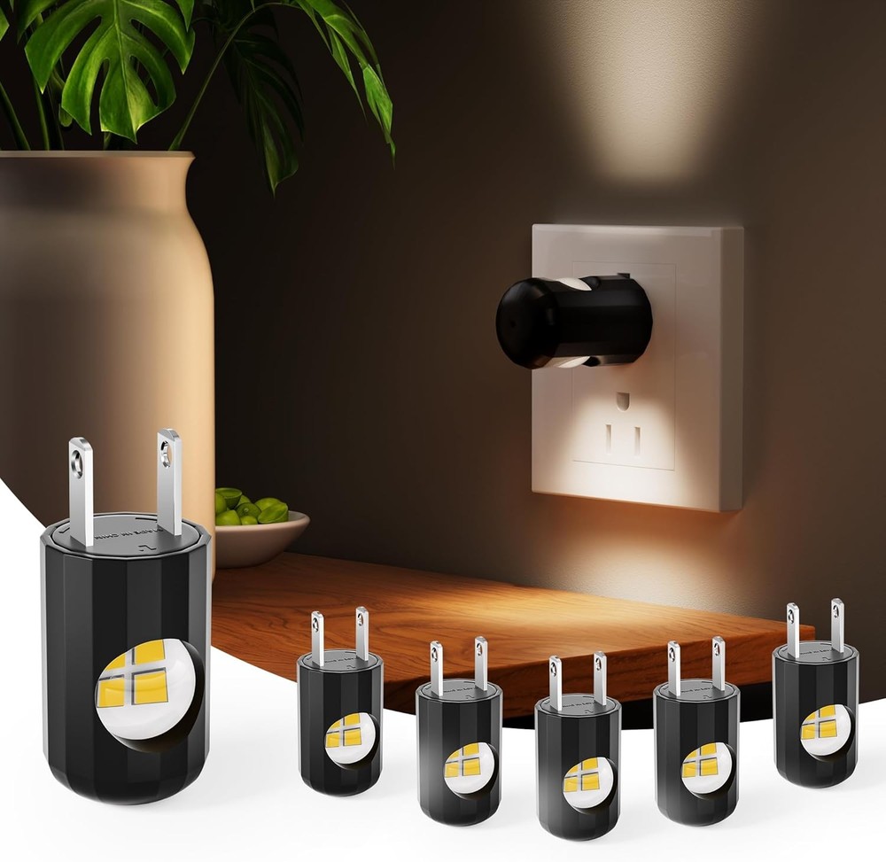 6 Pack Dusk to Dawn LED Night Lights