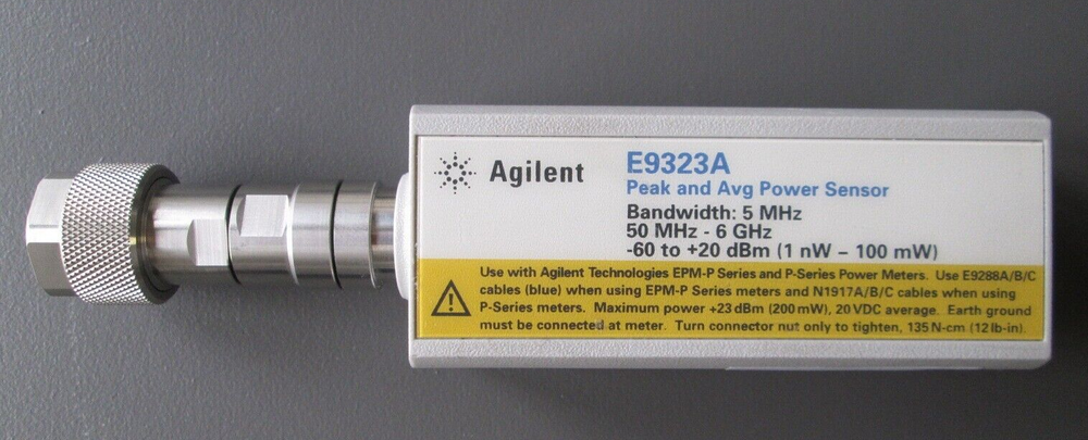 Agilent E9323A Peak Power Sensor CALIBRATED DATA for E4416A N1911A Power Meters