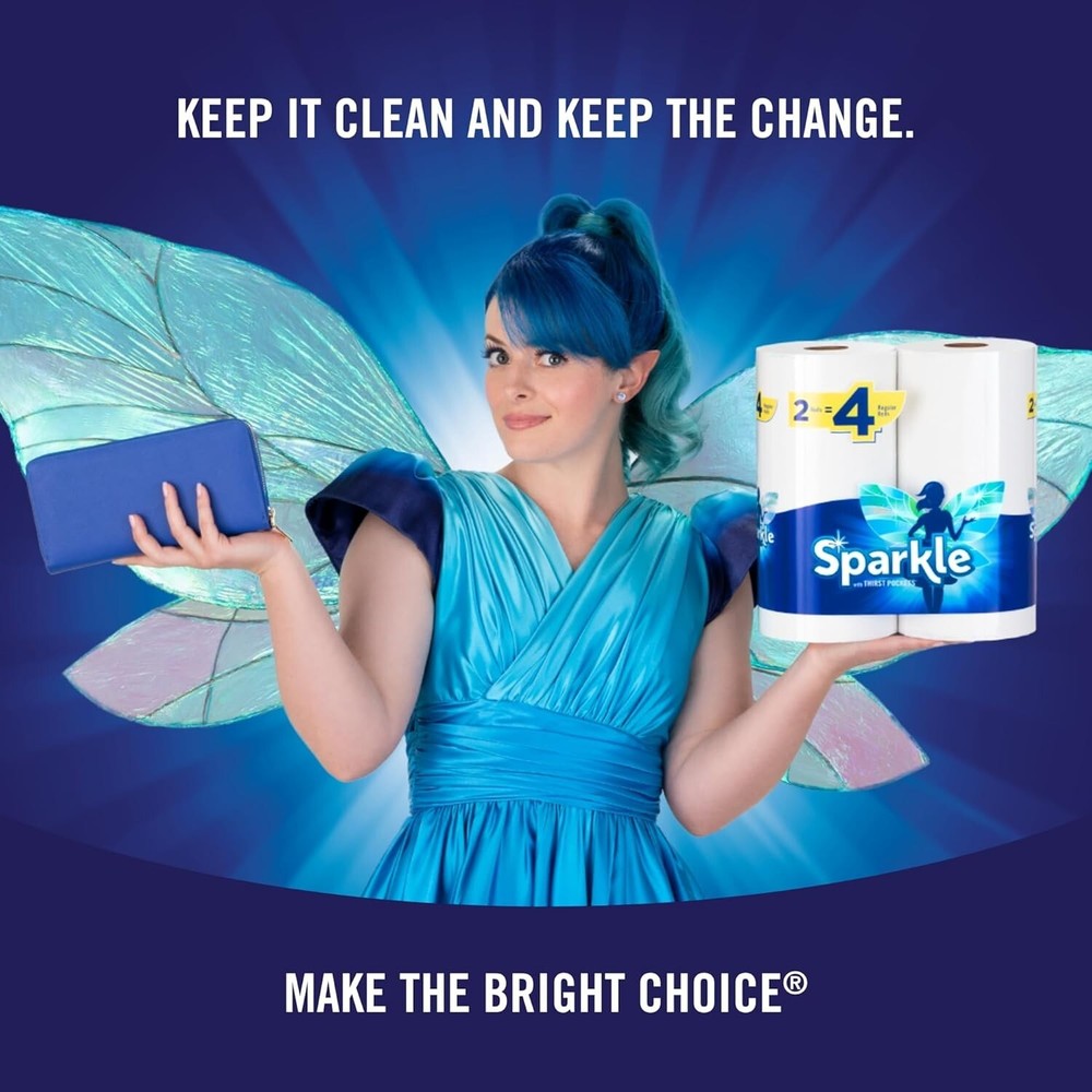 Sparkle Pick-A-Size Paper Towels, 24 Double Rolls = 48 Regular Rolls, Everyday