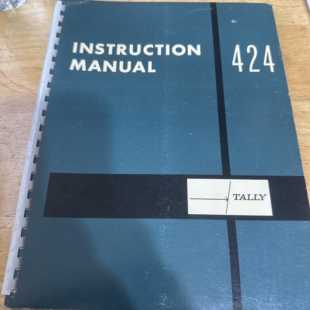 Tally Instruction Manual 424