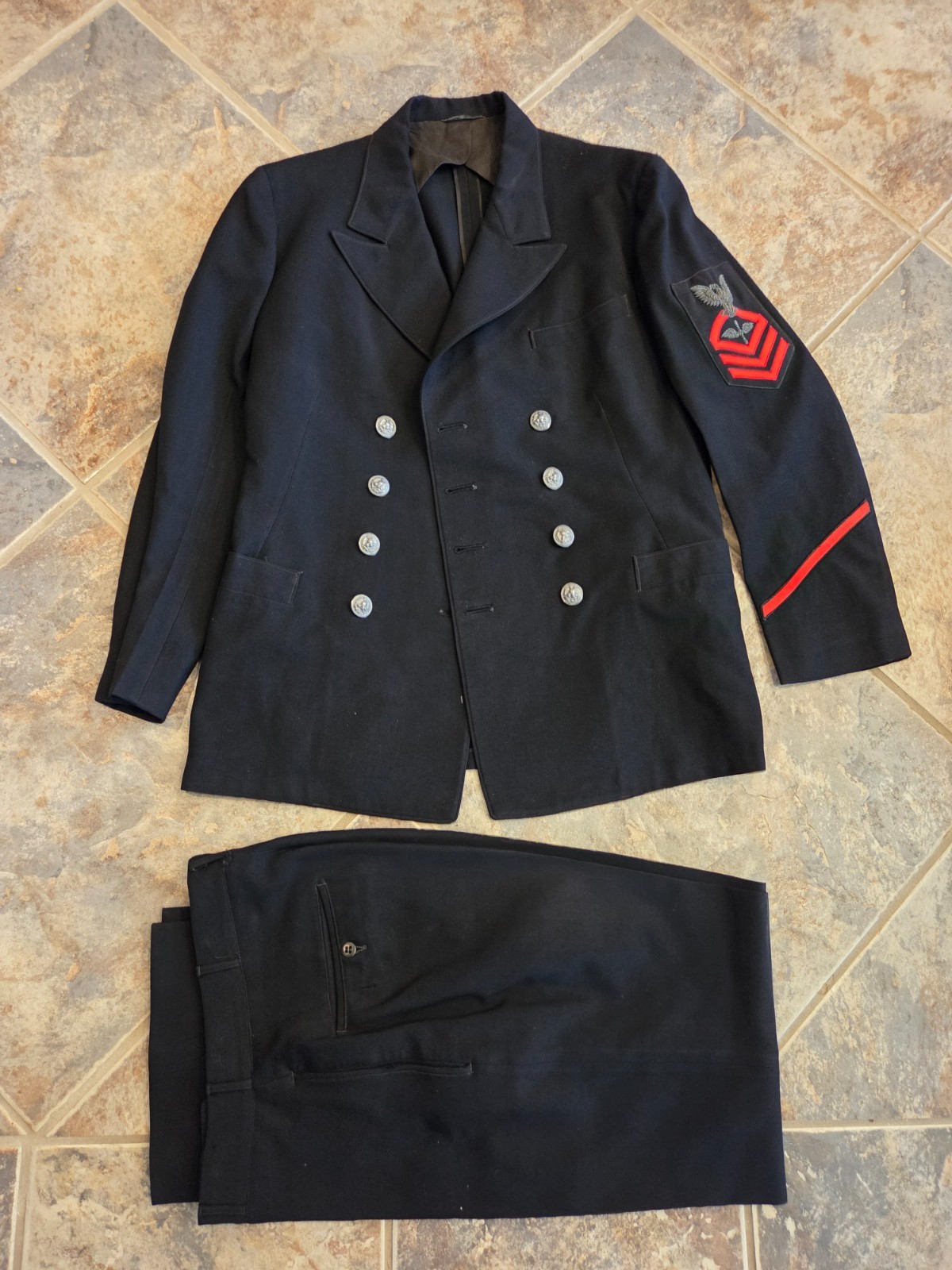 Named! U.S. Navy USN Aviation Chief Petty Officer Uniform w/ Bullion Rate