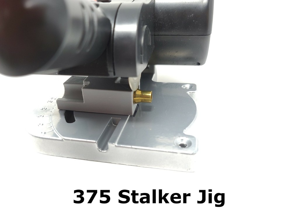 375 Stalker Cut off Trimming Jig Reloading Brass Case Trimmer