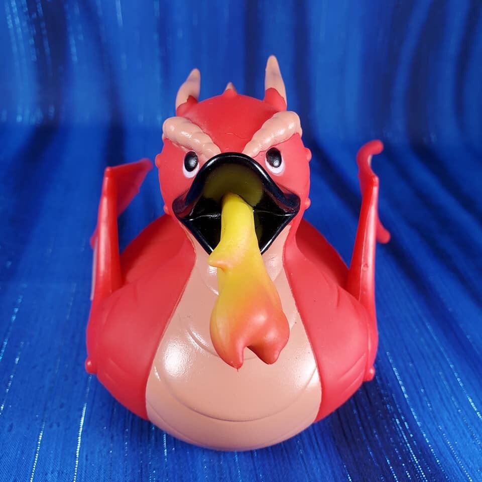 Red Dragon Rubber Duck Wild Republic NEW!