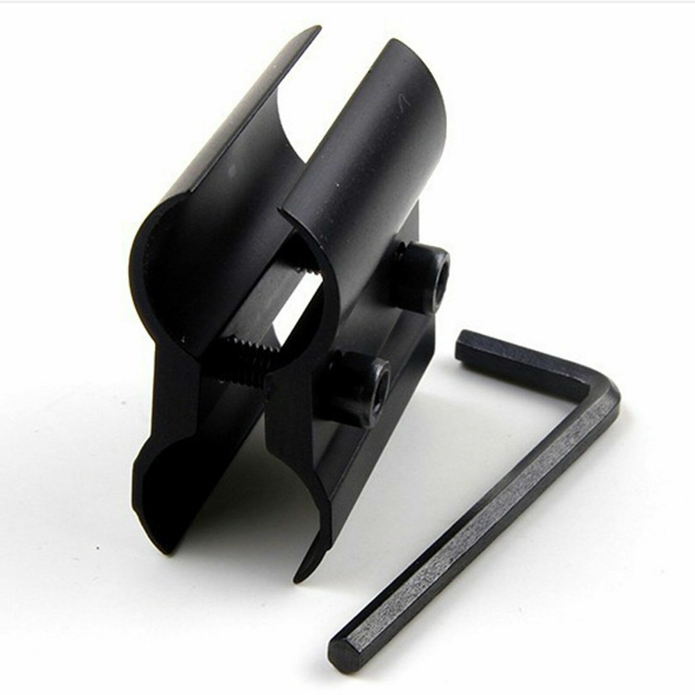 Tactical Barrel Clamp Ring Mount for Flashlight Laser Scope Rifle Gun Adapter