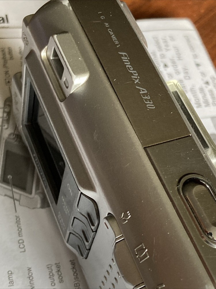 Fujifilm Digital Camera FinePix A330 3.2MP Silver Tested