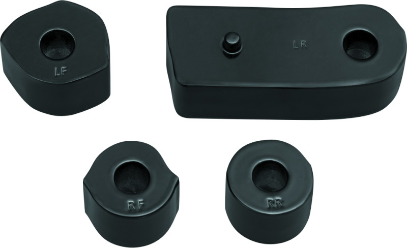 Kuryakyn Driver Floorboard Spacers 18-Up Softail Models Gloss Black