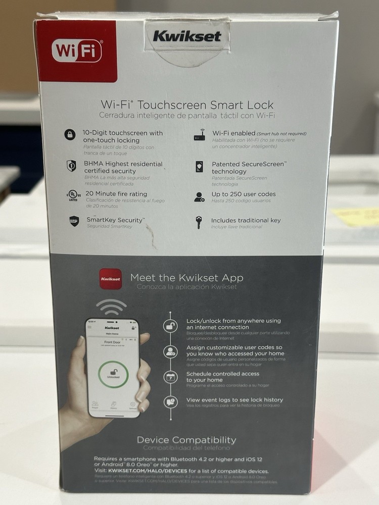 Kwikset 99390-003 Touchscreen Wi-fi Smart Lock