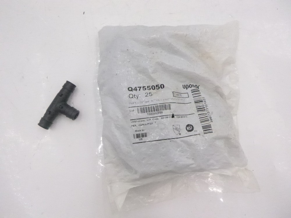 25 Pack Uponor 1/2" ProPex EP Tee Q4755050