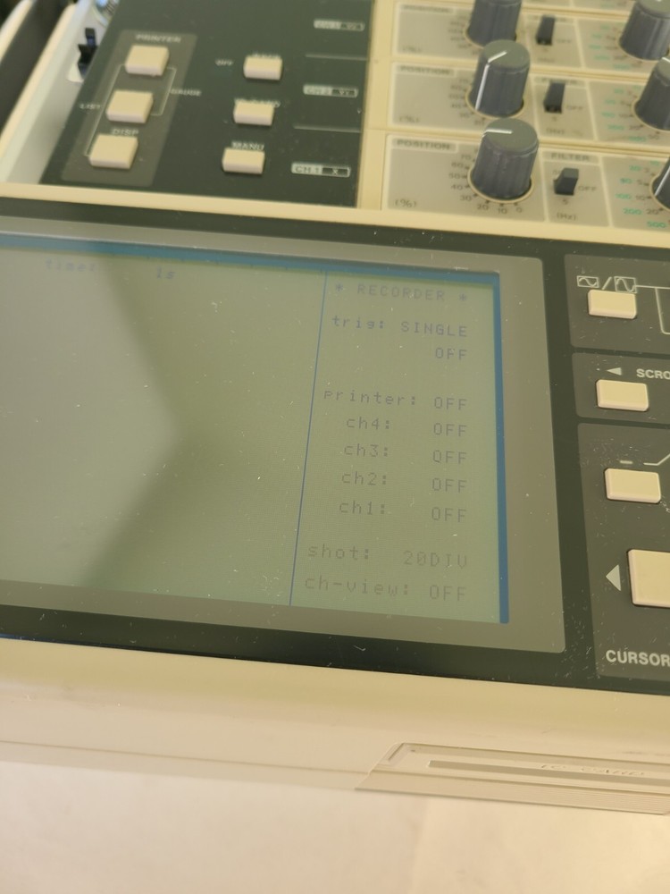 Hioki 8830 Memory Hi Corder, Powers Up, Untested