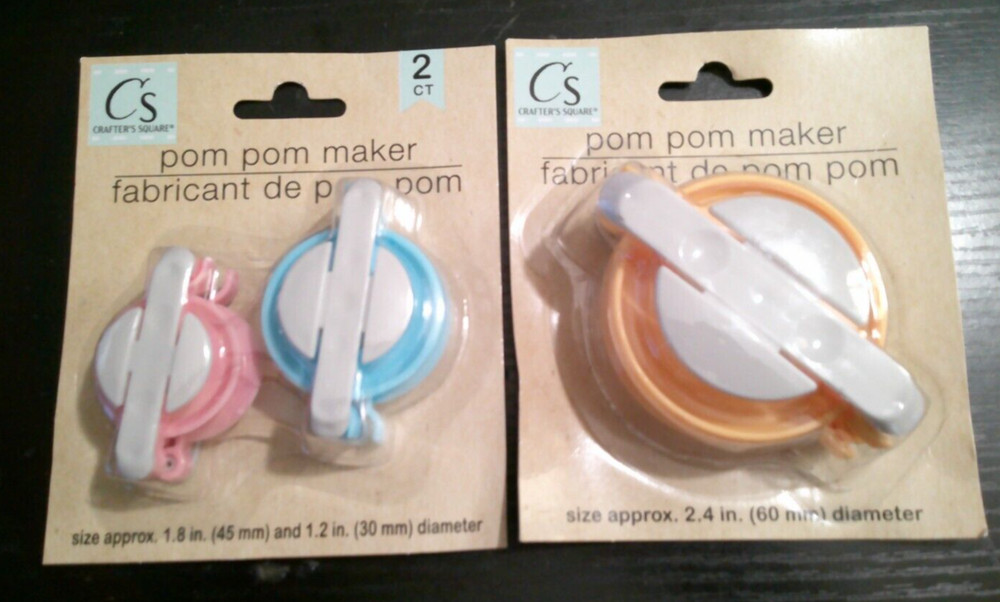 3 NEW POM POM Makers small medium large