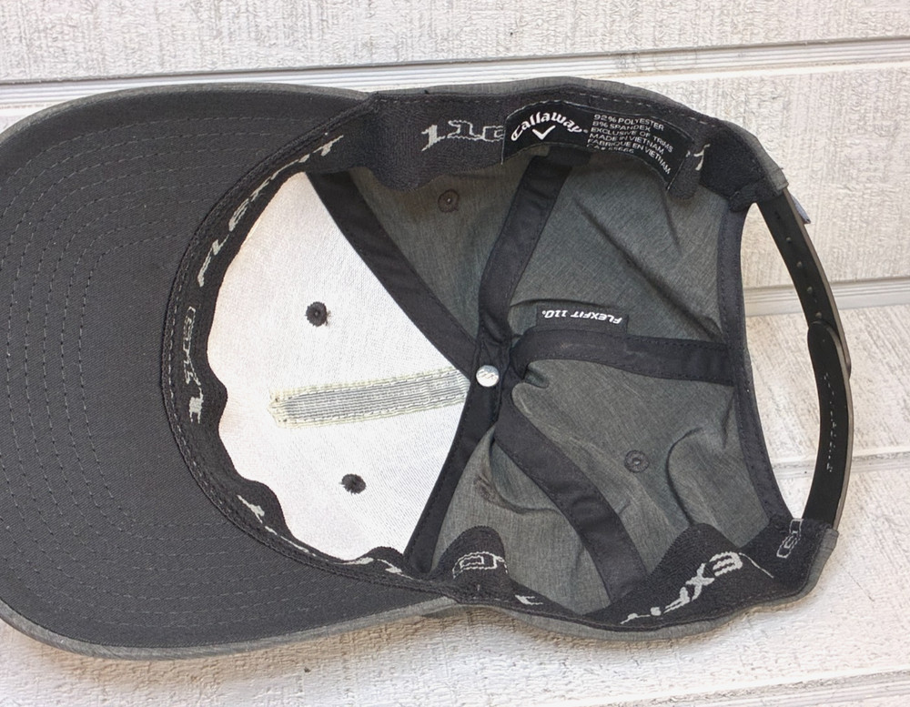 CALLAWAY Golf Cap Hat CA#55666 ~ Polyester/Spandex ~ Grey ~ Adjustable Snapback