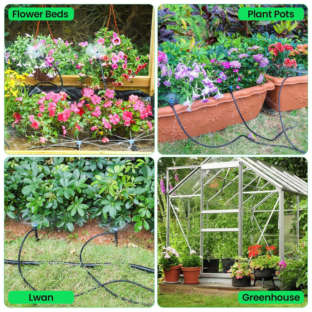 Drip Irrigation System,Quick Connector Garden Watering System Automatic Sprinkle