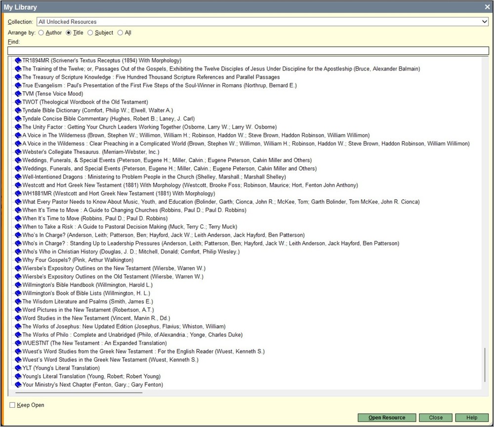 Logos Bible Software Scholar's Library with 350+ Resources