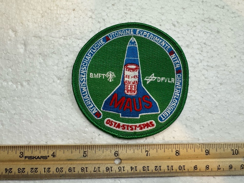 Vintage NASA Space Shuttle Patch - MAUS - SPAS - DFVLR - MFT