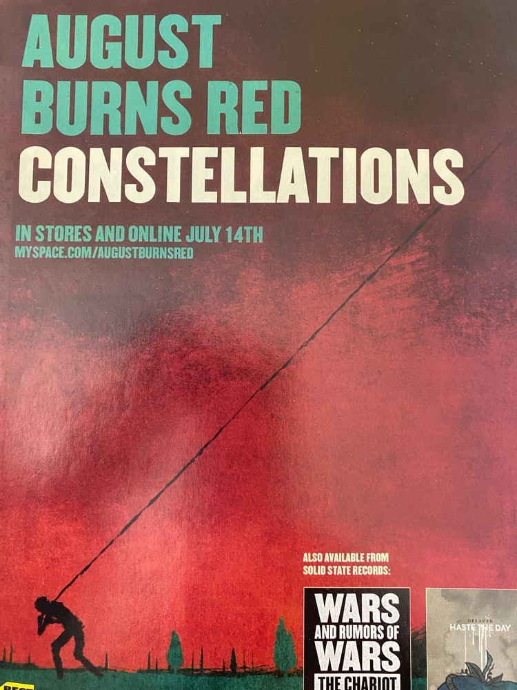 August Burns Red, Constellations, Full Page Vintage Promotional Ad
