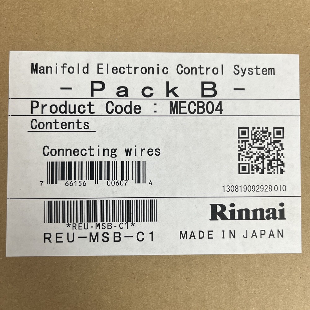 Rinnai REU-MSB-C1 MANIFOLD ELECTRONIC CONTROL SYSTEM PACK B (MECB04)