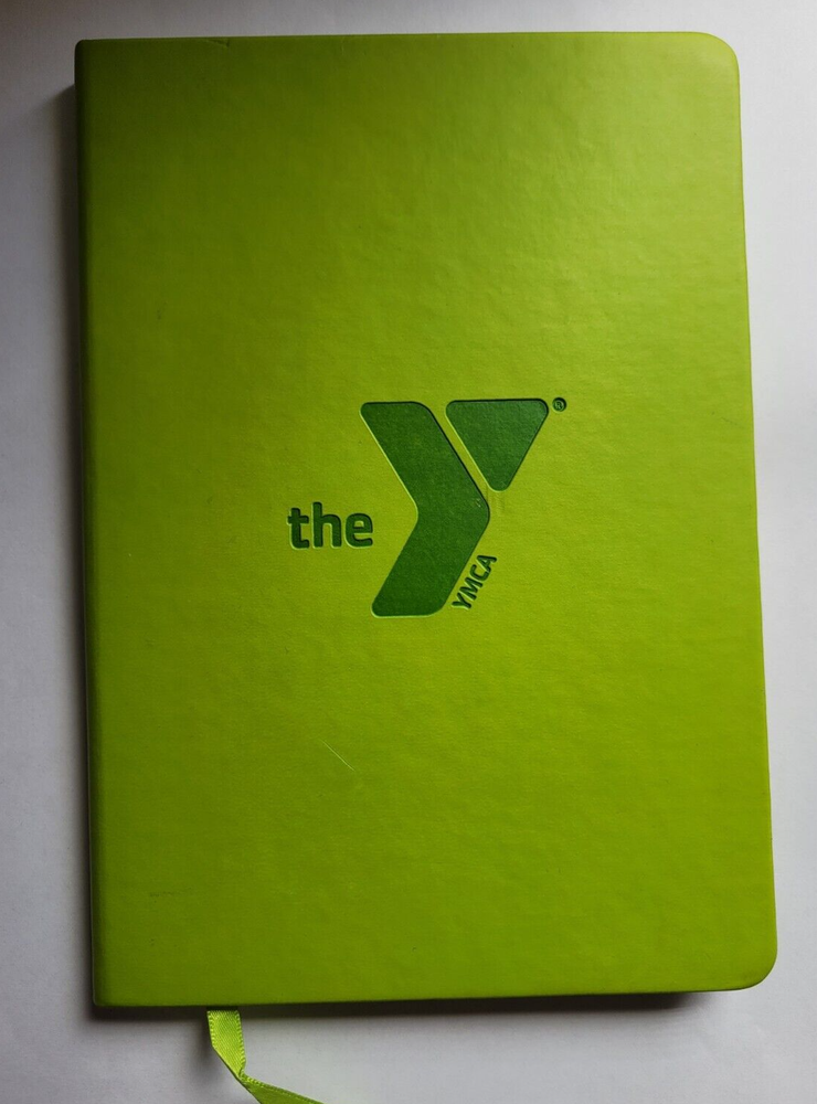 YMCA Green Hardcover Notebook 8 X 6 New
