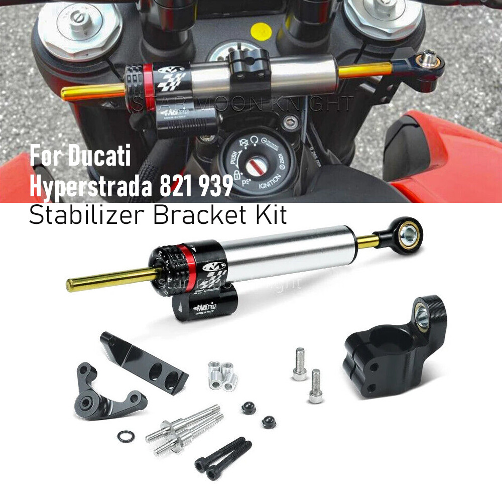 Motorcycle Steering Damper Stabilizer Bracket Kit For Ducati Hyperstrada 821 939