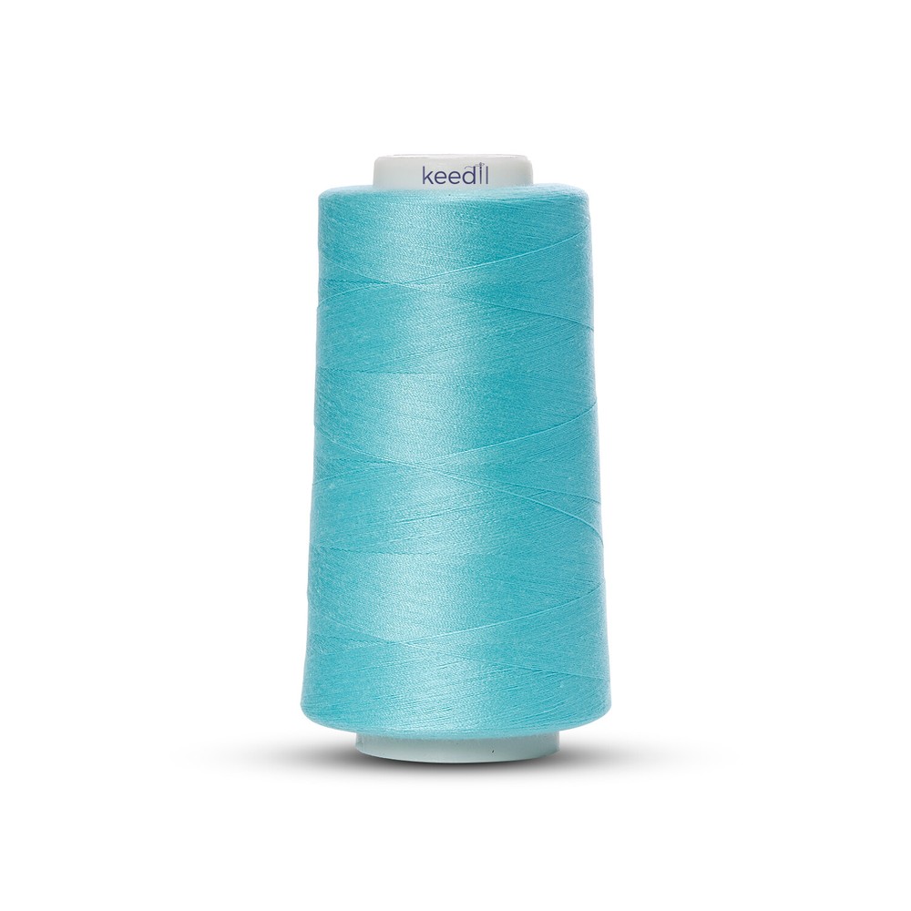 Keedil All Purpose Polyester Serger Sewing Thread - 3000 Yard Spool