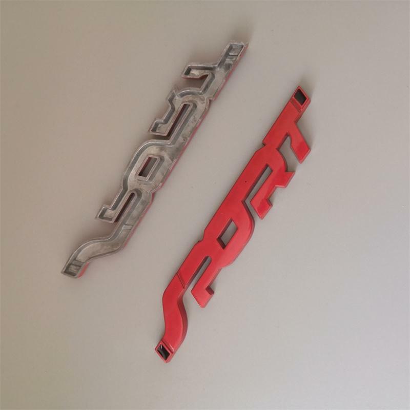 2x 3D Metal SPORT Logo Emblem Badge Sticker Trunk Fender Decals Car Accessories