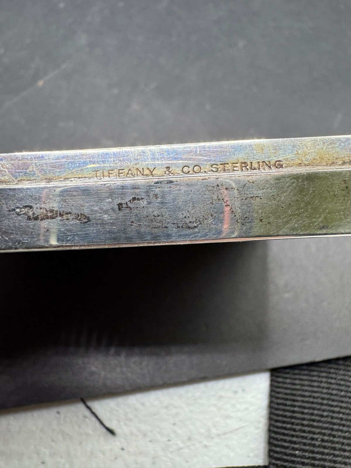 Vintage Tiffany & Co. Sterling Silver 925 Cigarette Case W/ Monogram 2.92"x2.23"