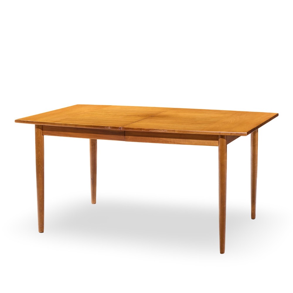Barney Flagg for Drexel Parallel Walnut Expanding Dining Table with 2 Leaves
