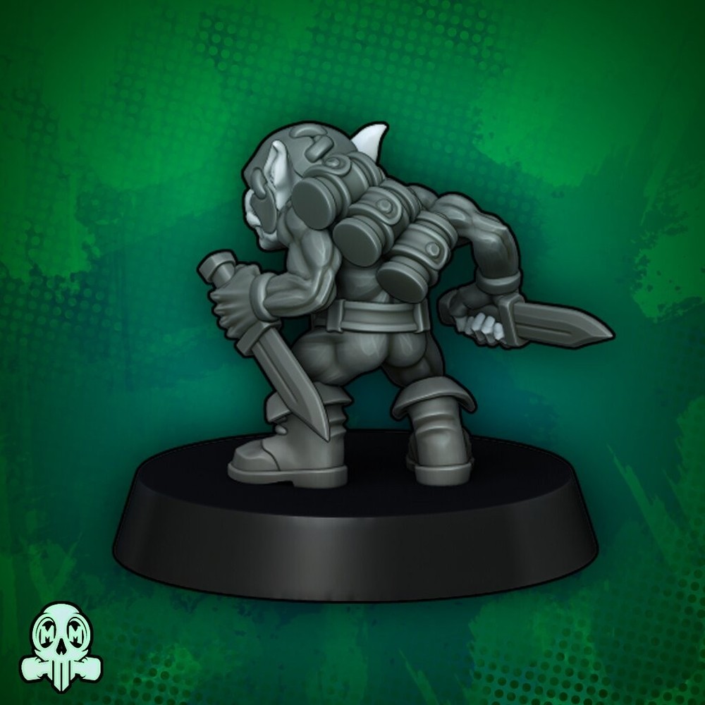 ORC ROCKET BOSS WITH GOBLIN SIDEKICK