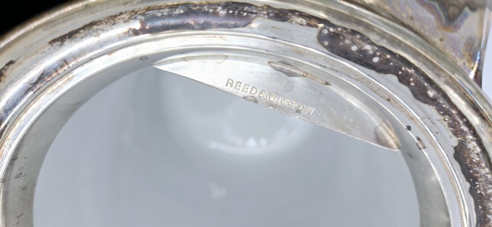 Antique Reed & Barton Victorian Silver Plated Tilting Ice Water Pitcher Set