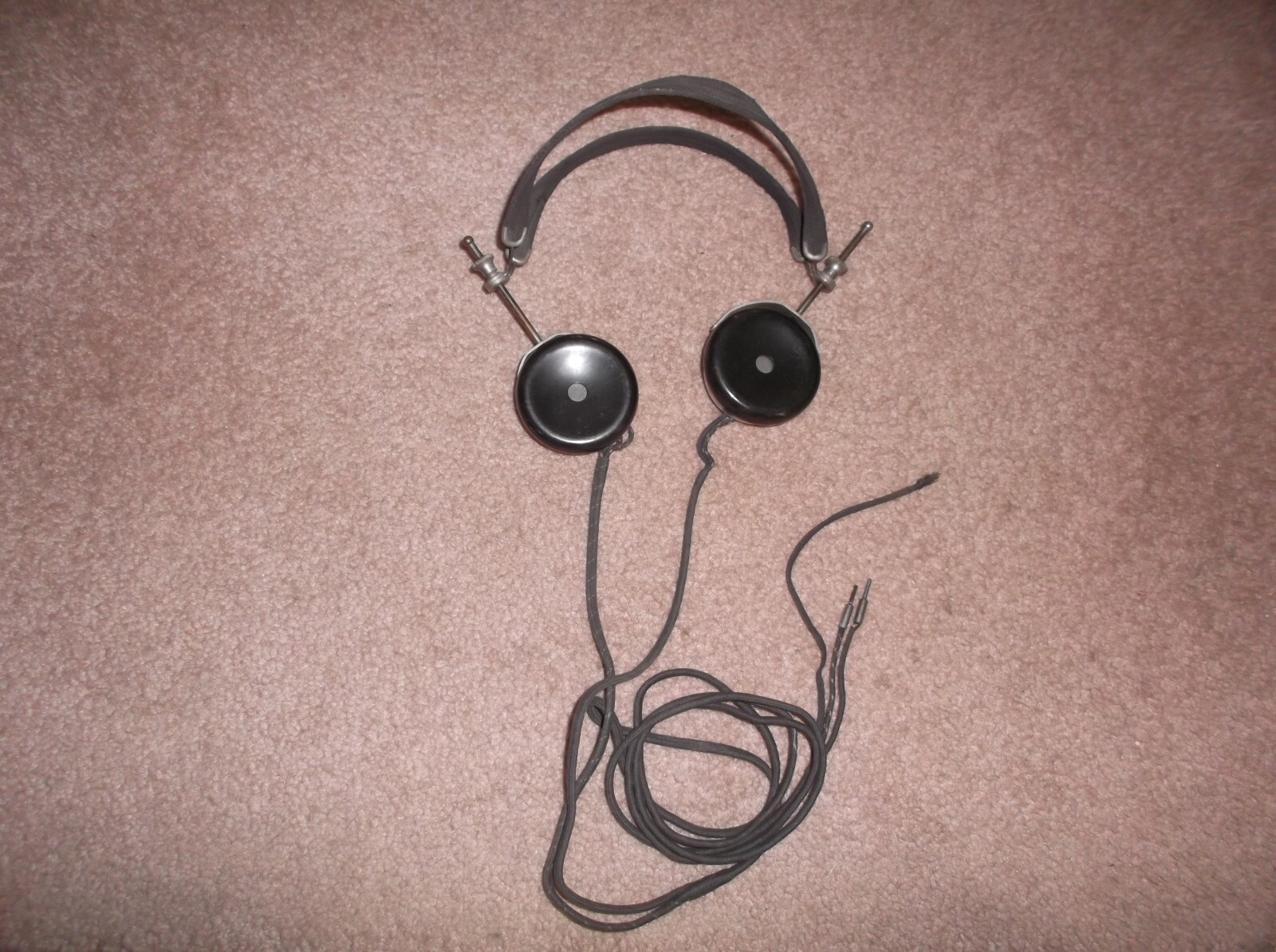 Vintage  Brandes Superior Headset Headphone Receiver Great Shape FREE SHIPPING