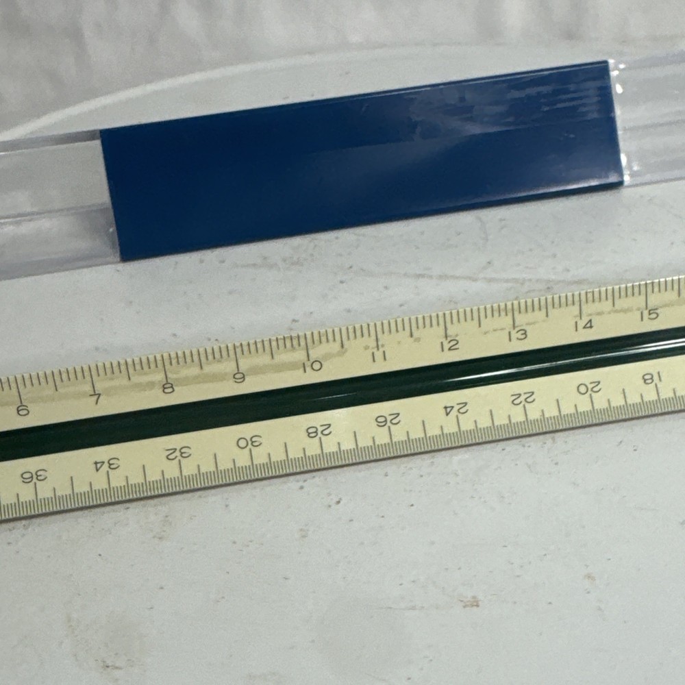 Vintage Pickett Triangle 3 Sided Engineering Ruler Model 235 E Japan K