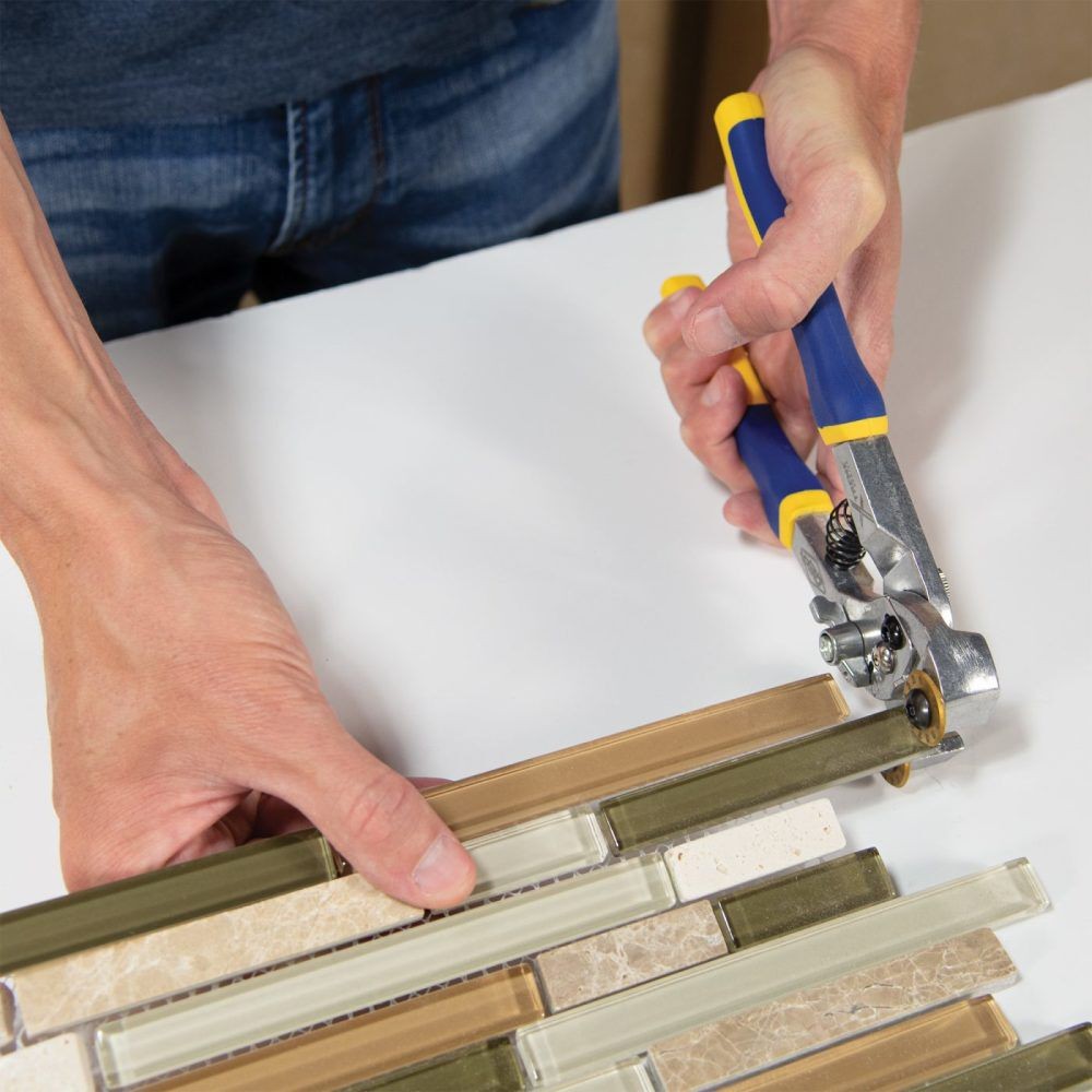 Qep 8.25 Inch Glass Tile Nipper With Cutting Wheel