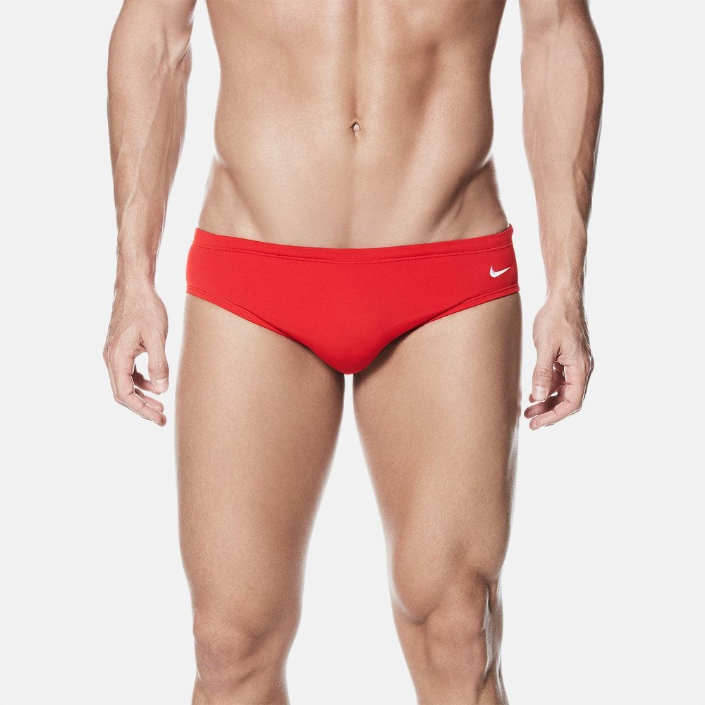 Nike Swim Boys' Solid Poly Briefs University Red