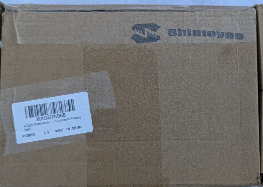 4 Digit Combination Locker (6 pieces) - X003GFMI6B