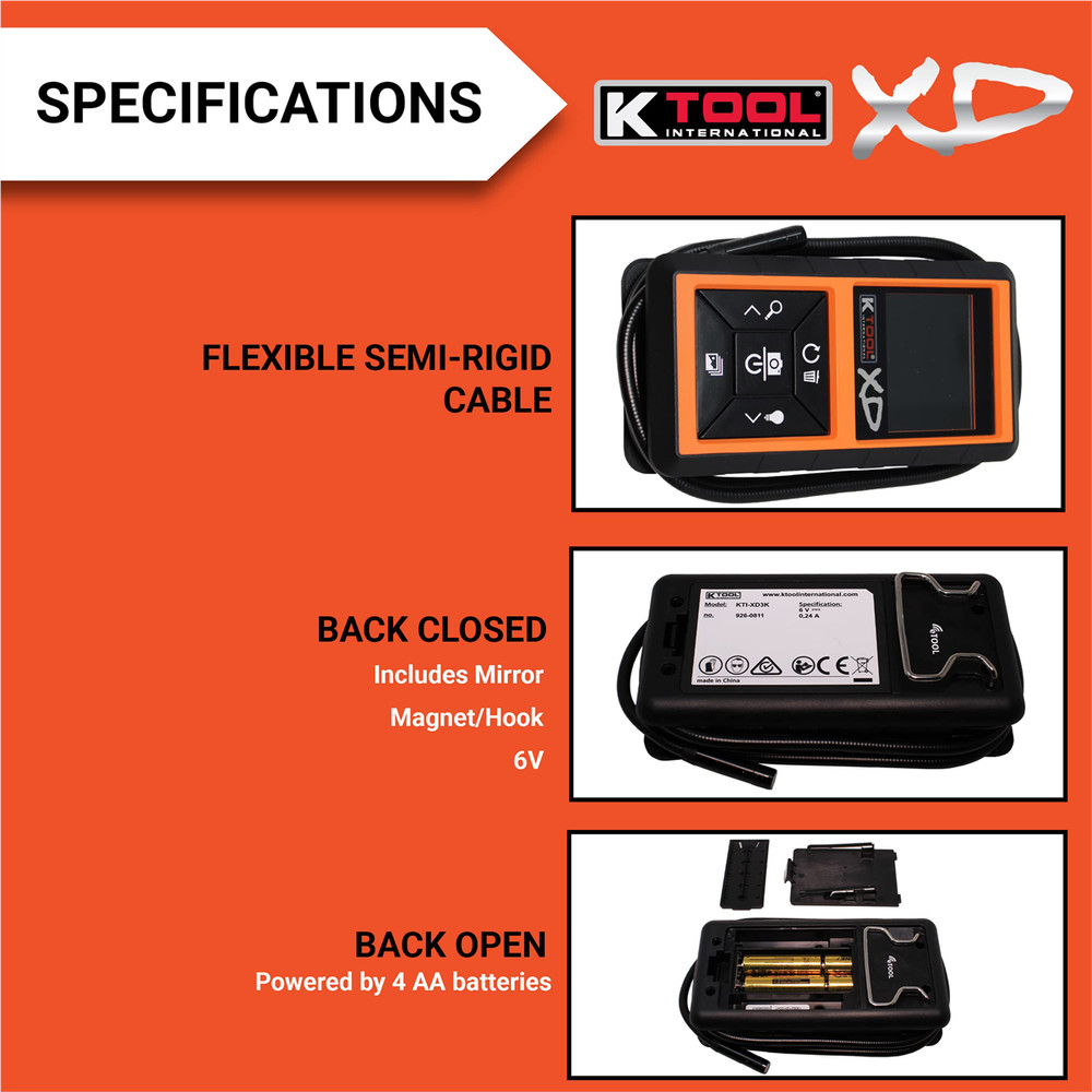 K-Tool 930-0238 Video Inspection Borescope