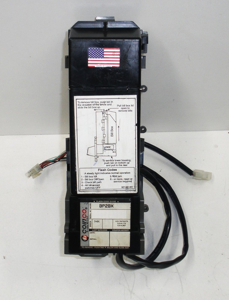 Coinco Bill Pro BP2BX Validator Used W/bilbox WB