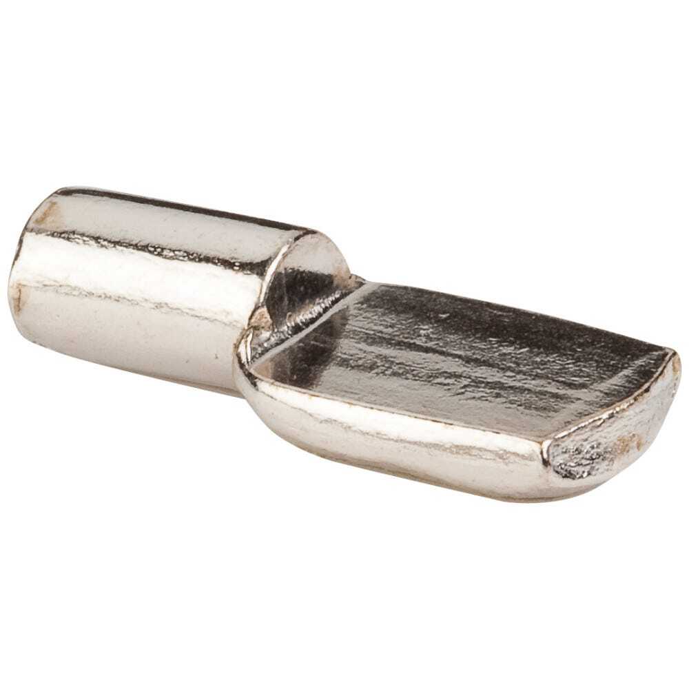 5mm Shelf Pins, Flat Spoon Style, Nickel