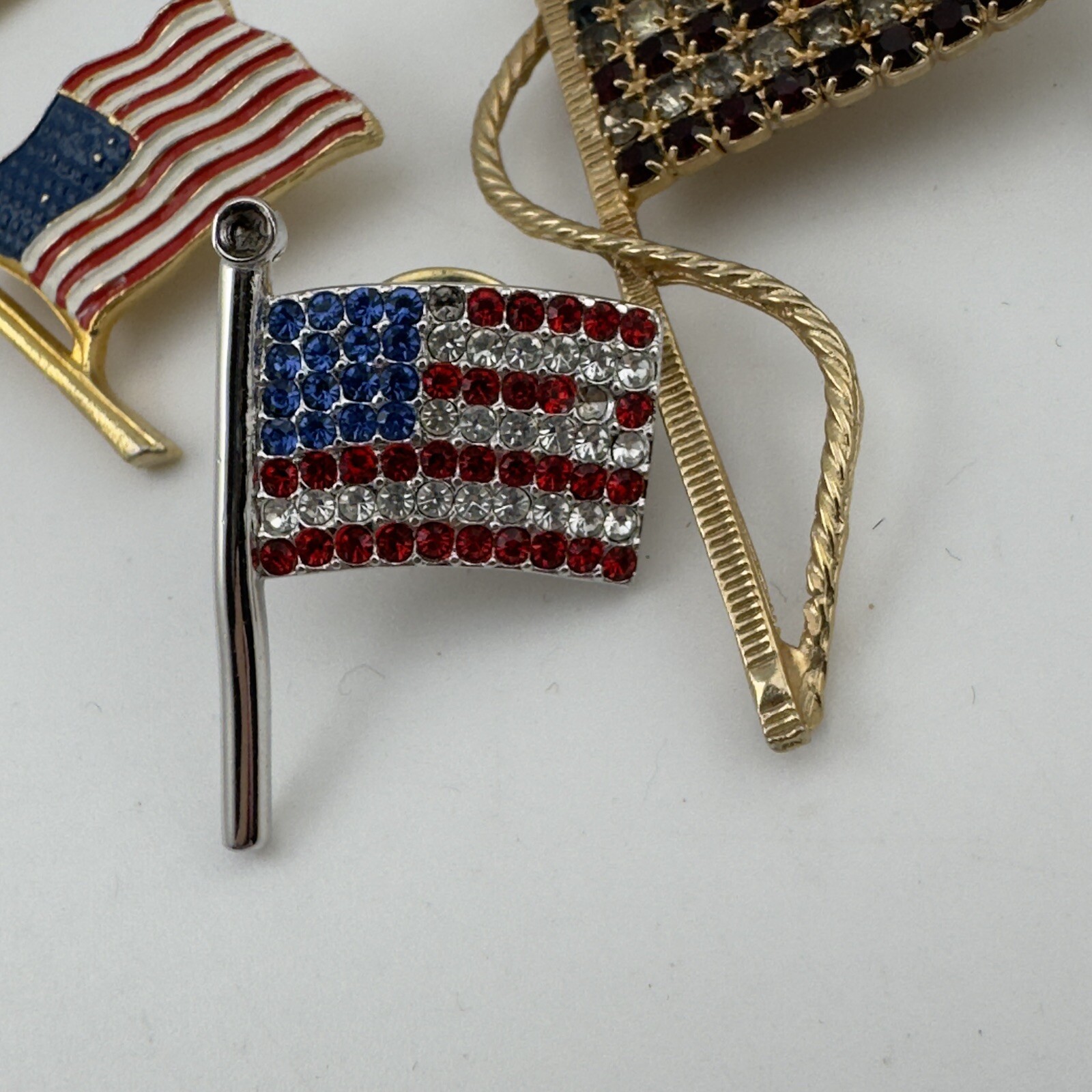 USA FLAG LOT Ribbon Coca Cola World Cup 1994 America United 2001 Lapel Hat Pin