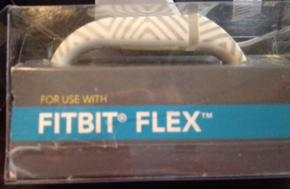 Smart Buddie Activity Tracker Replacement Band FitBit Flex - Silver/White Small